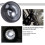 Motocicleta Cafe Racer Bobber 6,5 Polegadas LED Espiral Branco Suporte de Montagem Lateral 7