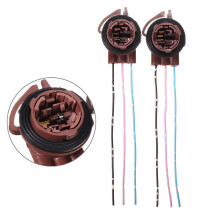 2X 3157 4157NA Bulb Socket Brake Turn Signal Light Harness Wire Plug Connector