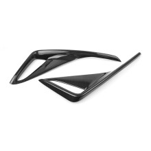 2Pcs Car Carbon Fiber Rear Fog Lamp Cover Trim for Chr 2016-2018