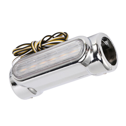 Motorcycle Led Highway Bar Switchback Driving Light/Turn Signal Light For (Silver) 2