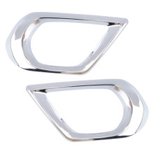 Para Forester SJ 2014 2015 2016 Cromado Lâmpada de Nevoeiro Frontal Lâmpada Para-Choque Capa de Nevoeiro Moldura Moldagem de Estilo de Carro