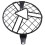 Motorcycle Headlight Lamp Shade Retro Black Shell Round Headlight Grille 3