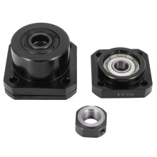 1 Pcs FK10 Fixed Side +1 Pcs FF10 Floated Side for SFU1204 Ballscrew CNC Parts Screw 1204 Fk/Ff10 End Support