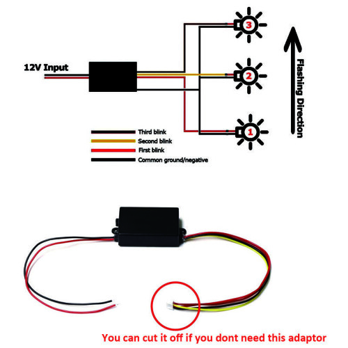 3 Step Sequential Chase Flash Module Boxes for Car Turn Signal Light 2