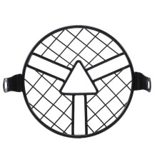 Motorkoplamp Lampenkap Retro Zwart Omhulsel Rond Koplamprooster
