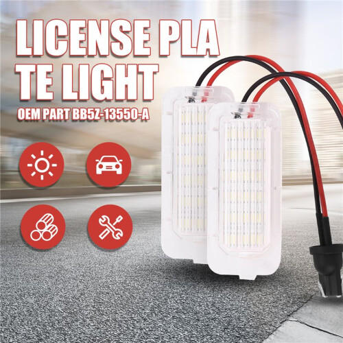 2PCS 18-SMD LED License Plate Lights Error Free for  Explorer Escape Fusion MKC 1