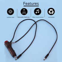 LED RGB 10 nel 1 con 8 M di Luci per Interni nel Fibra Ottica per Auto Striscia di Controllo App 12V Lampade Decorative per Atmosfera Universali