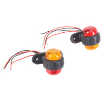 2Pcs Truck Trailer LED Lamps 24V Car Side Lights Warning Signal Side Light