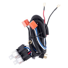H4 Negativ Geschalteter LED Scheinwerfer Lampen Lampen Relais Kabel Baum Stecker Kit