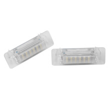 dla W210 W202 E300 E55 C230 LED Numer OśWietlenie Tablicy Rejestracyjnej Lampa Bez BłęDu 12V 6500K BiałE śWiatłO Licencyjne