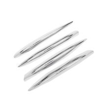 4Pcs Car Chrome Front Bumper Spoiler Fog Lamp Grille Trim Cover for - C-Class C200 C260 W205 2019+