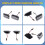 2Pcs Car Dynamic LED Side  Light Turn Signal Light for  Land  70 80 100 Series 7