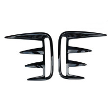 2 Pcs Black ABS Front Fog Lamp Light Cover Bar Trim Fits for L462 5 2017 2018 2019 2020