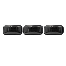 3Pcs Smoked LED Rear Red Cab Roof Light for H2 2003-2009 / SUT 2005-2009
