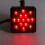 Luz de Freio Defumada de 15 LEDs de 2 Polegadas DRL Trailer Hitch Cover Encaixe Reboque e Transporte com Pino 12V 8