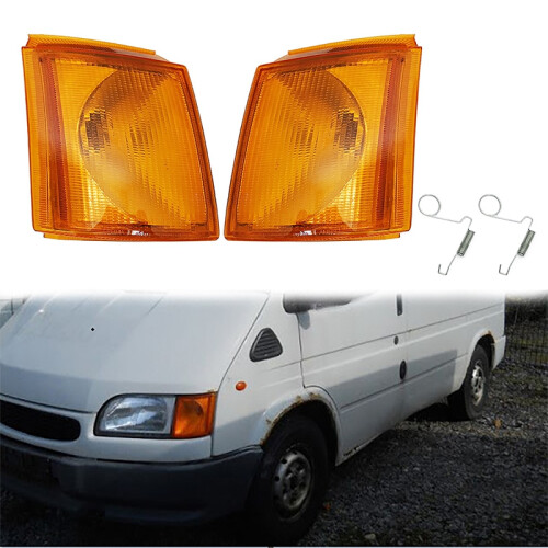 Car Front Left Right Side Corner Light Turn Signal Indicator Light Lamp for  Transit MK4 MK5 1991-2000 2