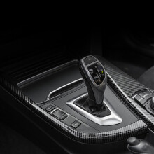 Carbon Fiber Car Gear Shift Panel Side L Shape Strips Trim Interior Modification for 3 4 Series 3GT F30 F31 F32 F34