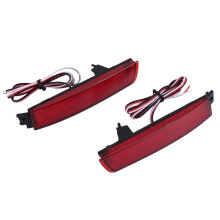 Red Lens Rear Bumper Reflector Lamp LED Tail Brake Light for Juke Murano Quest Sentra FX35 265605C000