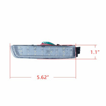 Car Clear Rear Bumper Reflector Lamp LED Tail Brake Light for Juke Murano Quest Sentra FX35 265605C000