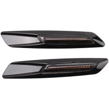 2Pcs Cat Turn Signal Light LED Car Dynamic Side Blinker Light Signal Lamp for- E60 E61 E81 E82 E88 E90 E91 E92