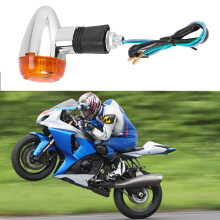 4PCs Motorcycle Turn Signals Amber Lights LED Indicator for