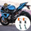 4PCs Motorcycle Turn Signals Amber Lights LED Indicator for 3