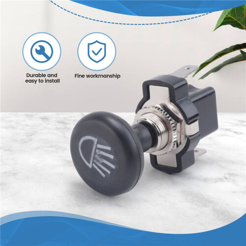 Universal 12V Car Push Pull Headlight  Button,for  Cart Club Car EZGO
