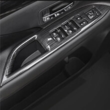 Tampa de BotãO de Janela PeçAs Antidesgaste GuarniçãO Interior Estilo ProteçãO AcessóRios para Carro para Outlander 2016-2019