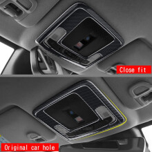 Car Carbon Fiber Interior Front Reading Light Lamp Cover Trim Sticker for  Vezel HR-V HRV 2021 2022