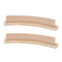 2er-Set Gebogener Spielkartenhalter Aus Holz, Ablagefach, Organizer, Solider Kartenhalter für Bridge, Canasta, Strategiekartenspiele