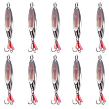 10pcs 7g Spinner Spoon Trout Fishing Lure Hard Bait Sequins Noise Paillette Artificial Bait Small Hard Sequins Spinner