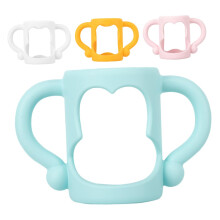 4Pcs Silicone Baby Bottle Handles Ergonomic NonSlip Double Grip Easy Clean for Wide Compatibility