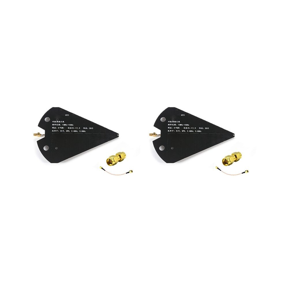 Photos - Power Tool Accessory 2X HT5 Log Periodic Antenna 1.3-10GHz Wideband Directional Antenna High Gain 6-9dBi 50Î© for VHF UHF SHF Beidou GPS