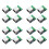 16PCS RJ45 Ethernet Female Socket Connector Breakout Board,2.54mm Connector Board Shielded Network Adapter Terminal 1