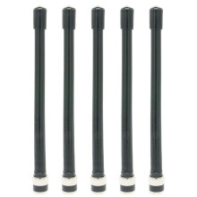 5X Replacement Aerial Long Range Handheld BNC VHF 136-174Mhz Antenna Walkie Talkie Rubber Antenna