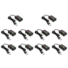10X 2S 7.4V 2-in-1 Charger with XH-3P Connector Plug for AX24 SCX24 UTB18 SCX24 RC Cars & Trucks,7.4V 2S