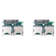 2X Convertitore Doppio da  A  Scheda Adattatore da  A  di Livello Industriale Scheda Adattatore da  A Seriale 15PIN+7PIN