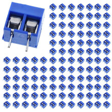 300Pcs KF301-2P 2 Pin Screw Terminal Connector 5mm Pitch 15A 300V Spliceable