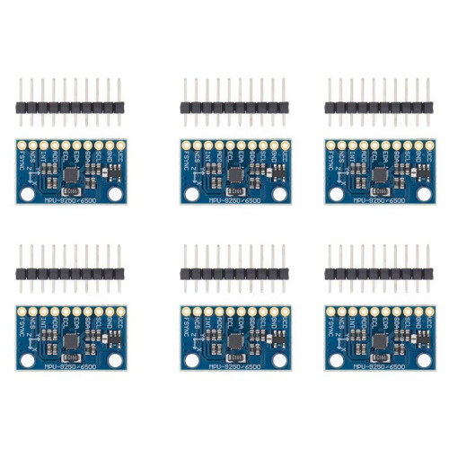 6X MPU-9250 GY-9250 9-Axis Sensor Module I2C/SPI Communications Thriaxis Gyroscope + Triaxial Accelerometer
