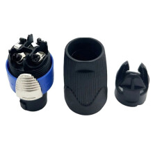 60Pcs for Nl4Fx Speakon 4-Pole Plug Male Audio Speaker Connector Speaker Power Amplifier Ohm- Nl4Fx Connector