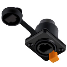 6X RJ45 Waterdichte Netwerkconnector 8P8C Vrouwelijke Paneelmontage-Aansluitingen RJ45 Ethernet-Connector (Stijl 2)