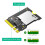 2X Neue Version Micro--Karte, TF SDHC SDXC auf NGFF Key AE Adapter 3