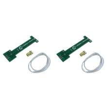 2X Diy Kit 1.6GHz 1.7GHz L-Band Qfh-Antenna 50 Ohms for Aerospace, Meteorology, Positioning, Relay Green