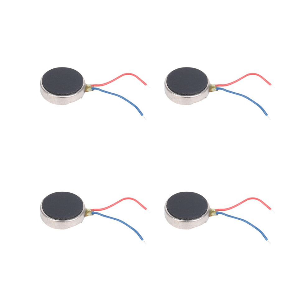 4X 3V 60Ma 9000+/-2000Rpm Phone Coin Flat Vibrating Vibration Motor Silver 6031011426941