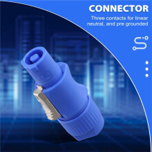50 Stuks 3-Pins Mannelijke Powercon-Connector Signaalingang voor Light Stage Light Power-Ingang