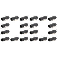 20 Stuks 3-Pins True Locking Connector Mannelijke Stekkeraansluiting NAC3FX-W NAC3MX-W PA66 Materiaal IP65-Klasse Waterdicht