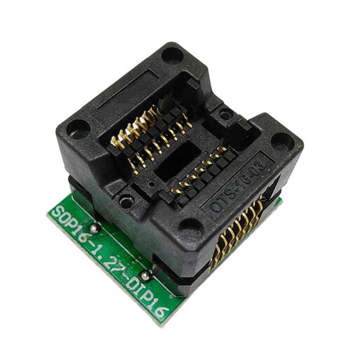 3X SOP16 to DIP16 IC Programmer Adapter Socket 150Mil Chip Programmer SOP16-1.27 Adapter Socket to DIP16 Ots16-1.27-03 1