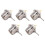 5X UHF Buchse SO239 Jack Bulkhead Solder RF Straight Connector, Silber 1