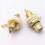 200Pcs Gold Plated RCA Terminal Jack Plug Female Socket Chassis Panel Connector for Amplifier Speaker 5