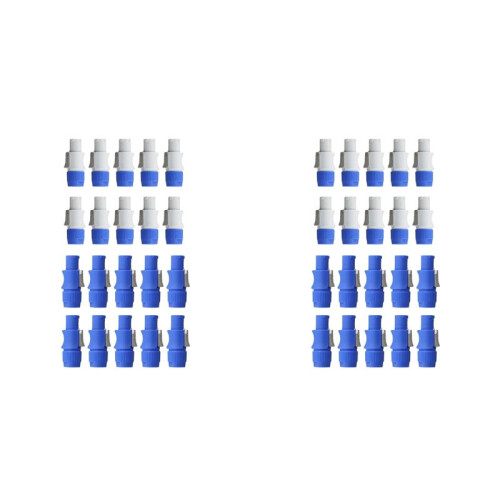 40Pcs 3 PIN Male Powercon Connector Signal Input Jack for  Light Stage Light Power